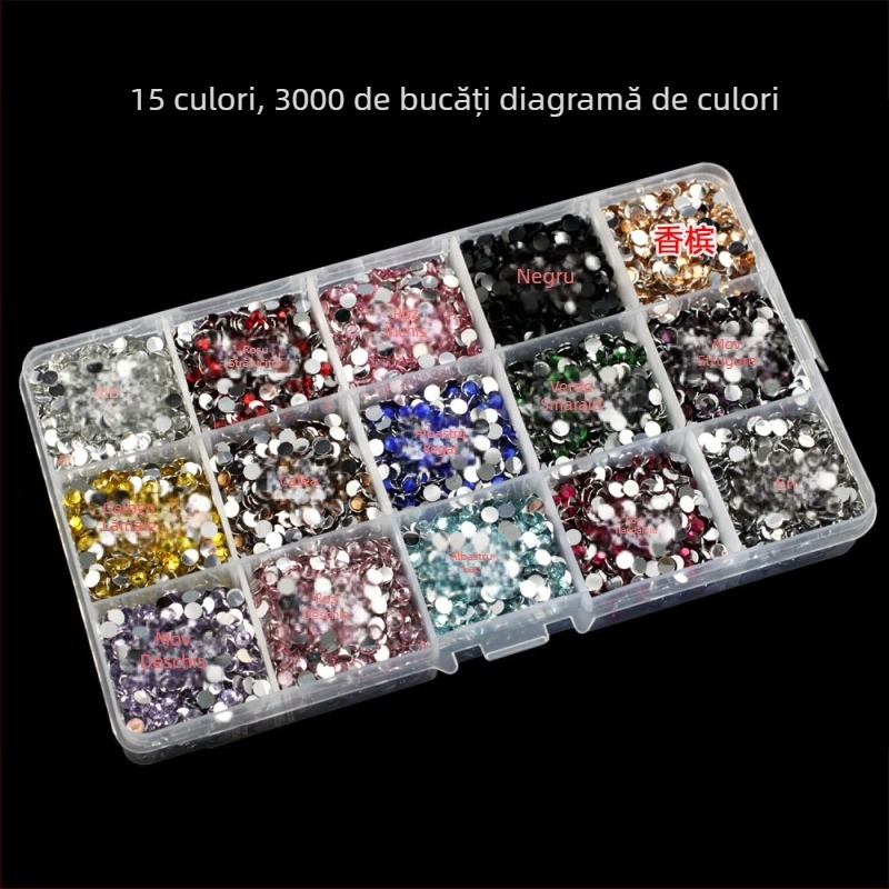 Set DIY materiale pentru unghii cu cristale pentru husă de telefon, accesorii pentru păr și ornamente cu cristale