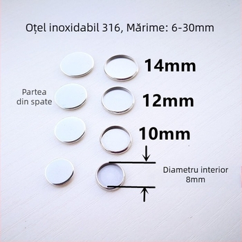 316 oțel inoxidabil cerc interior 6–30 mm accesorii pentru plăci cu pietre