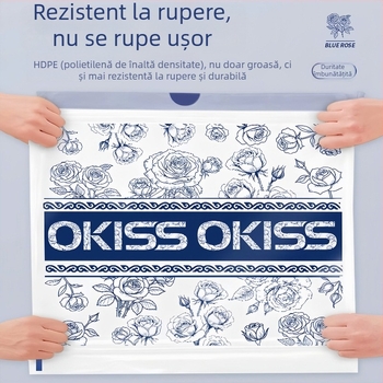 Pungi de gunoi parfumate pentru bucătărie, cu șnur, groase, cu design de tras, fără rupturi