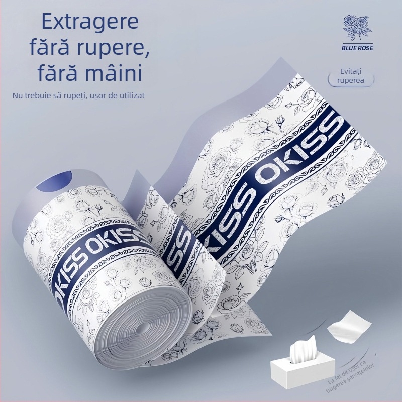 Pungi de gunoi parfumate pentru bucătărie, cu șnur, groase, cu design de tras, fără rupturi