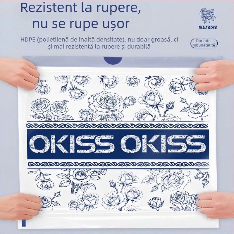 Pungi de gunoi parfumate pentru bucătărie, cu șnur, groase, cu design de tras, fără rupturi