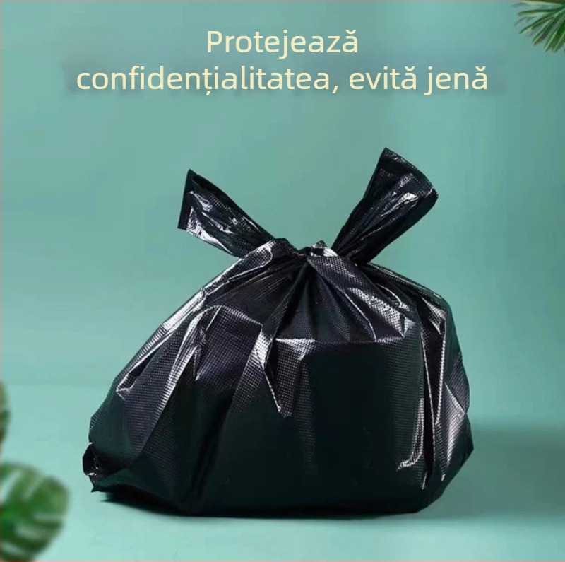 100 de saci de gunoi mari și groși, cu mâner, pentru uz casnic