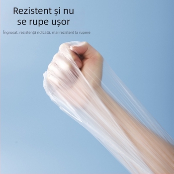 Saci de gunoi albi, transparenți, cu gură plată, de unică folosință, pentru casă, birou și hotel, extra groși