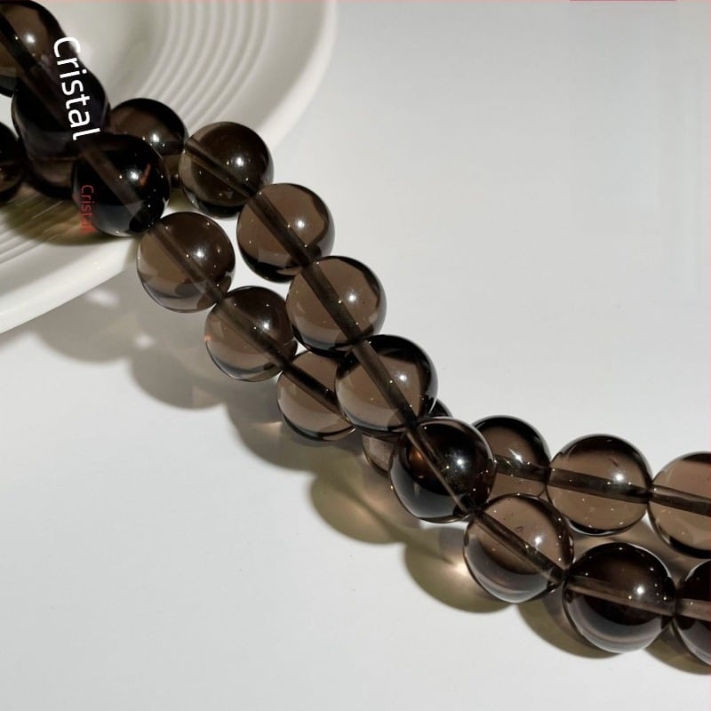 Colecția Jingxi Crystal – Mărgele naturale din obsidian rotunde, 10 mm, mărgele libere pentru bijuterii DIY, componente pentru brățară