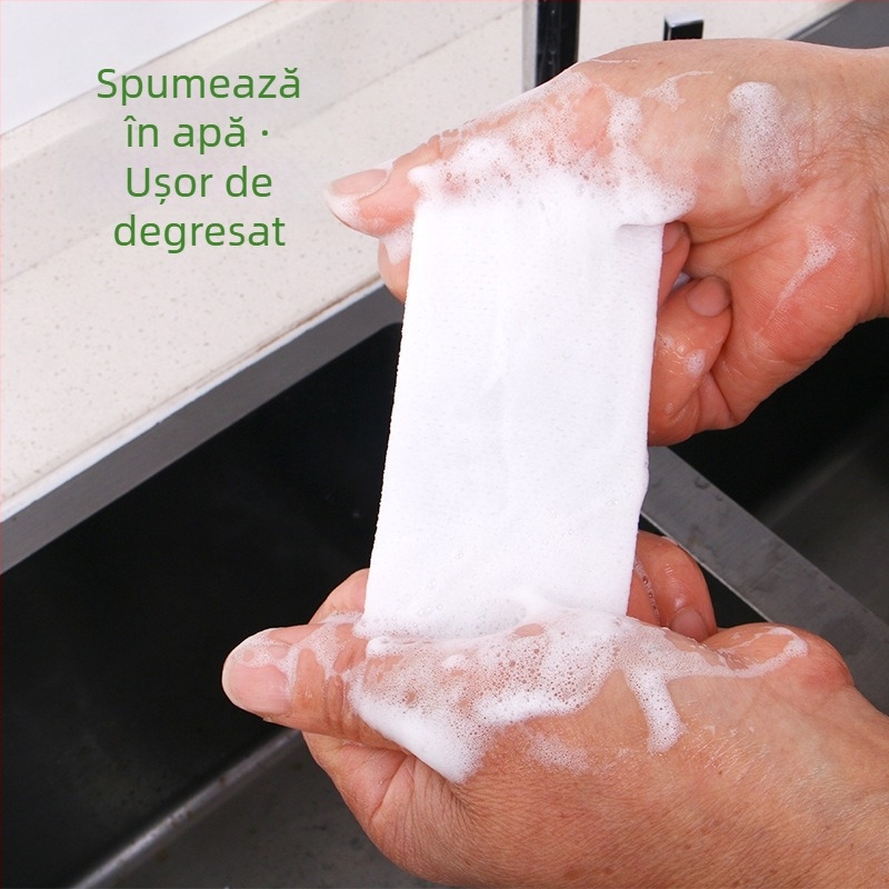 Prosoape de vase cu detergent încorporat – șervețele umede de bucătărie, de unică folosință, pentru oale, farfurii și cutii de prânz