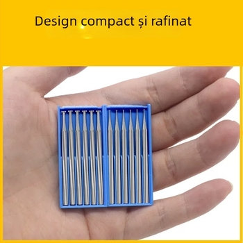 Unealtă de micro-sculptură pentru gravură pe bijuterii și încrustații, freză dentară, vârf din oțel wolfram – unealtă DIY