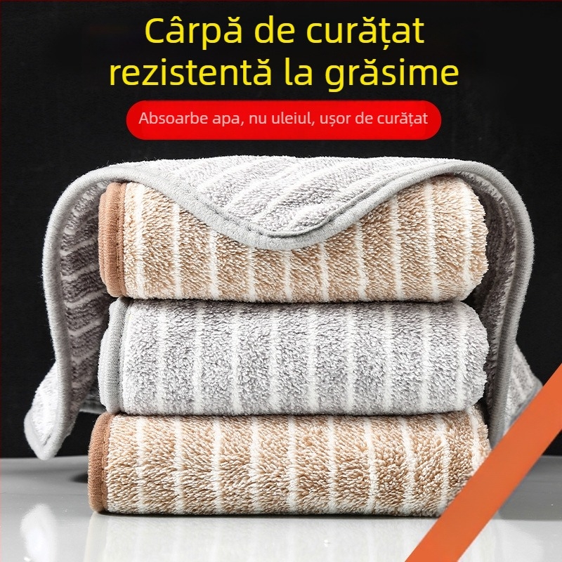 6 bucăți de cârpe din microfibră pentru vase, rezistente la grăsimi, ușor de curățat, foarte absorbante pentru vase și suprafețe.