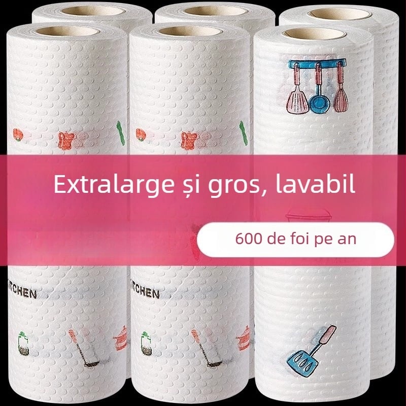 Ștergător de bucătărie de unică folosință – absorbant, pentru utilizare umedă și uscată, din material nețesut îngroșat