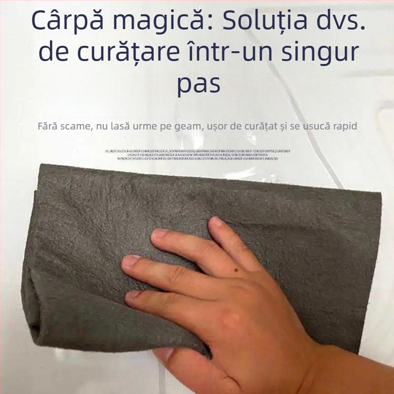 Cârpa din poliester pentru curățarea sticlei, fără urme, pentru oglinzi casnice, fără pete de apă
