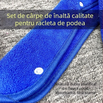 Pânză microfibră de înlocuire pentru mătură magică, husă absorbantă din fleece coral