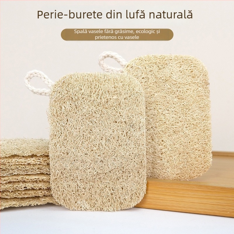 Burete natural din loofah pentru vase și oale – absorbție ridicată a uleiului, durabil