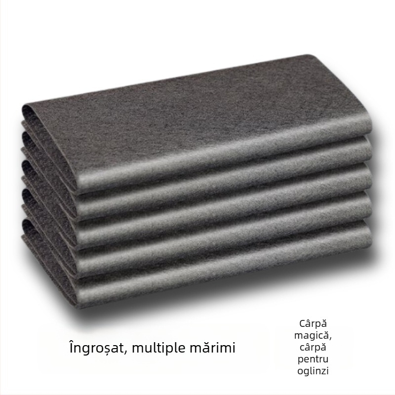 Cârpa magică îngroșată pentru curățarea sticlei, cu două fețe, pentru uz casnic și bucătărie, absoarbe apa, nu lasă scame