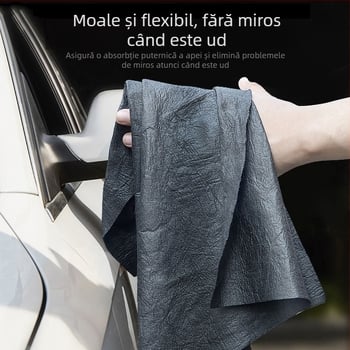 Pânză microfibră pentru curățarea geamurilor și a automobilului, groasă, fără scame, fără urme, 310 g