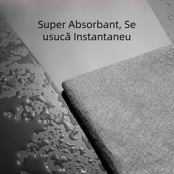 Pânză microfibră pentru curățarea geamurilor și a automobilului, groasă, fără scame, fără urme, 310 g