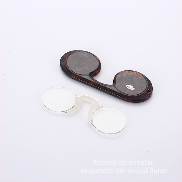 Ochelari de lectură cu clips pentru nas, unisex, confortabili, anti-lumină albastră, lentile HD
