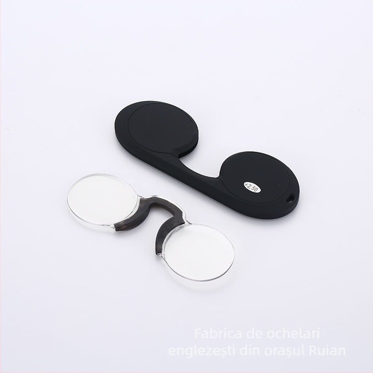 Ochelari de lectură cu clips pentru nas, unisex, confortabili, anti-lumină albastră, lentile HD