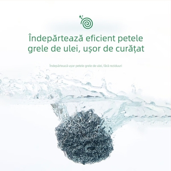20 de bile din oțel inoxidabil pentru curățarea oalelor