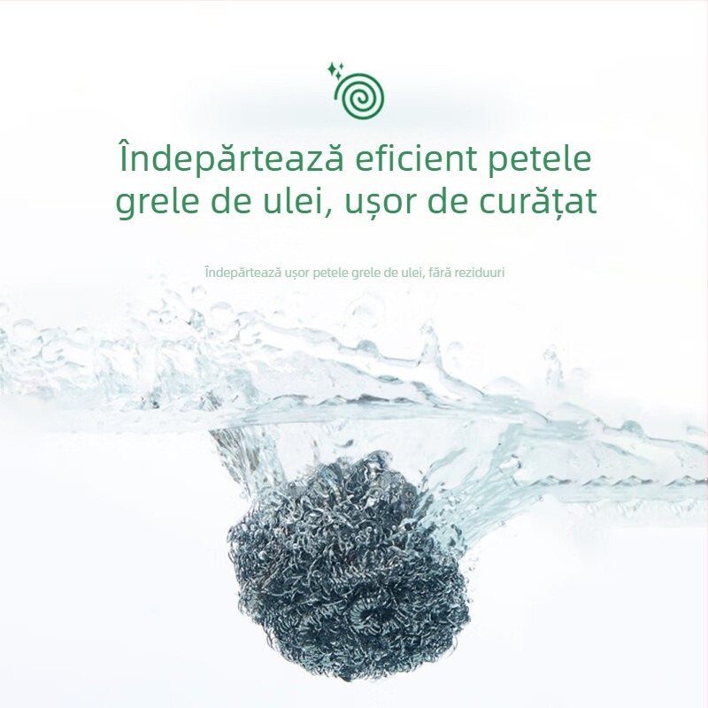 20 de bile din oțel inoxidabil pentru curățarea oalelor