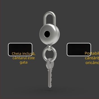 Ceas electronic pentru chei, din metal, cu clips de talie, multifuncțional