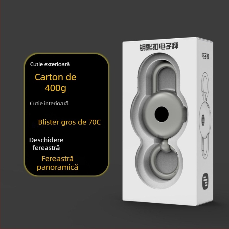 Ceas electronic pentru chei, din metal, cu clips de talie, multifuncțional