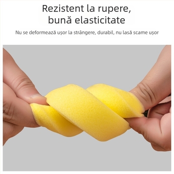 Burete circular de lustruire pentru interiorul mașinii, canapea din piele și pantofi, pastă de curățare pătrată, burete de lustruire compact pentru pantofi