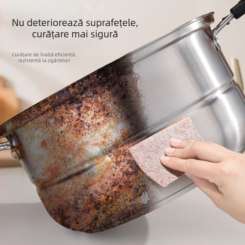 Burete Emery pentru tigăi – curățare bucătărie, elimină depunerile negre, set 10 buc