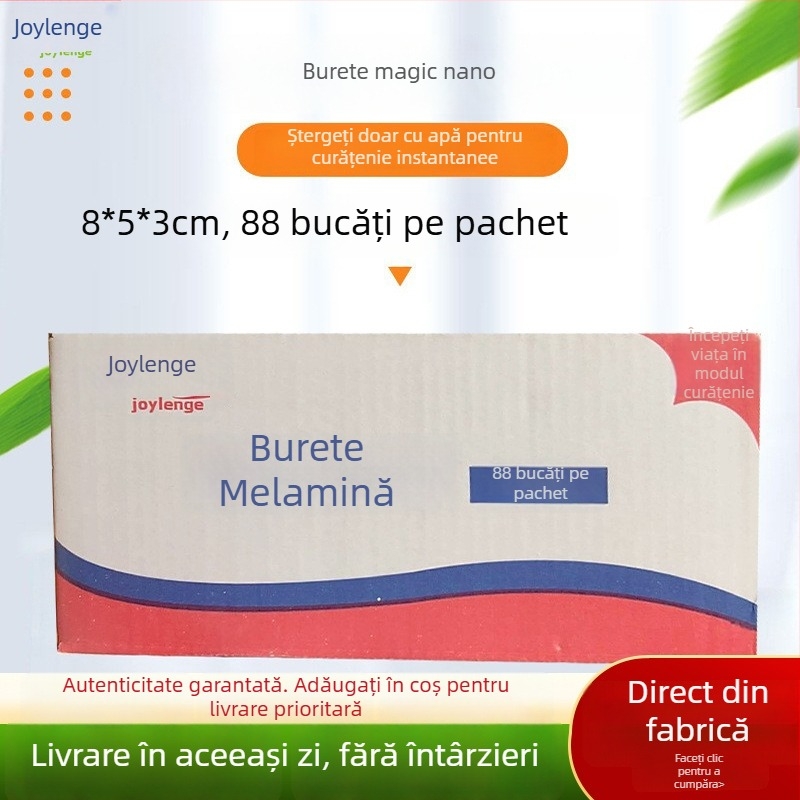 Sponge nano din melamină pentru curățarea oalelor și bolurilor – 300 g, set de 88 bucăți