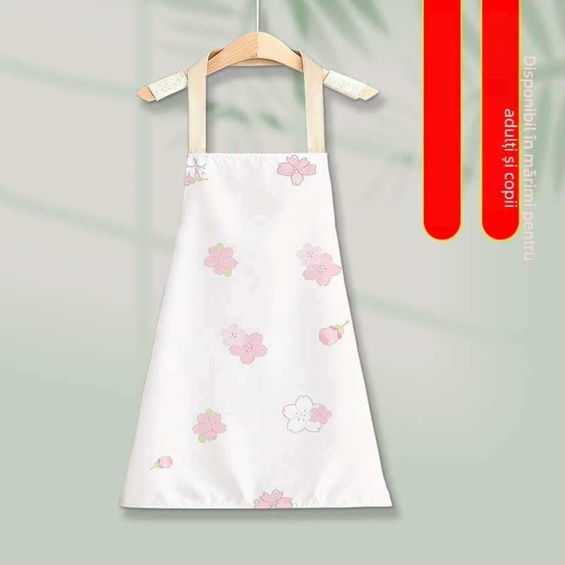 Șorț Sakura Series pentru bucătărie, impermeabil, fără mâneci, poliester