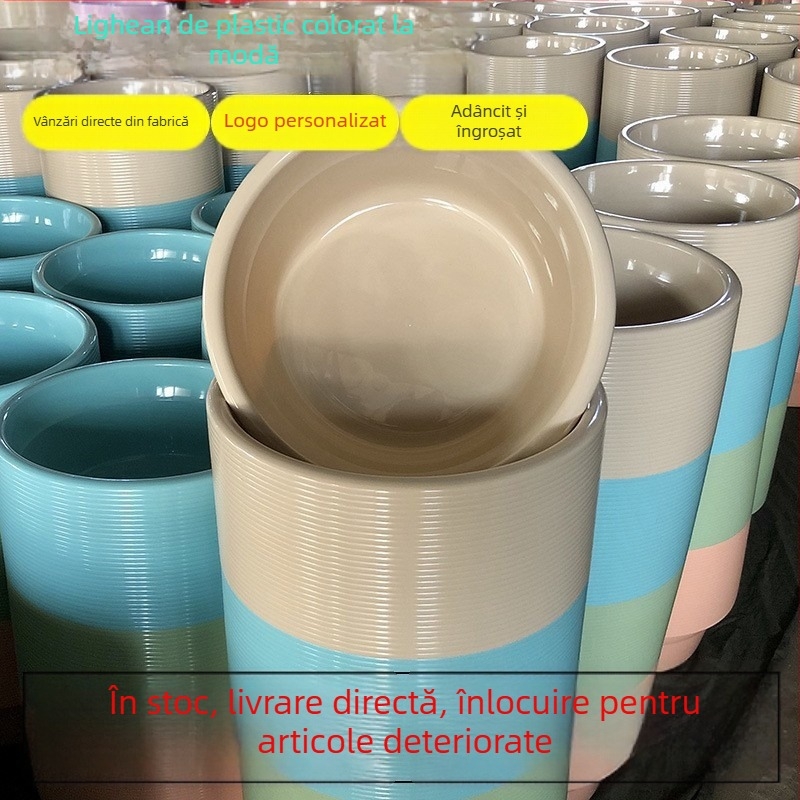 Chiuvetă de baie din plastic, design îngroșat, 36 cm, pentru cămine studențești și uz casnic