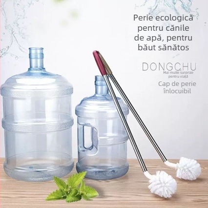 Perie pentru găleată cu mâner lung pentru curățarea sticlelor de apă