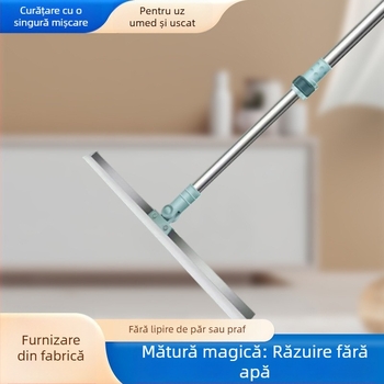 Mătură magică din silicon multifuncțională pentru podelele din baie, cap silicon extensibil pentru îndepărtarea părului și apei