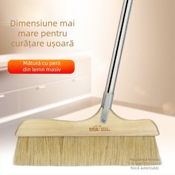 Mătură cu peri de mistreț și peri amestecați, pentru uz casnic, cap moale pentru îndepărtarea prafului și a părului
