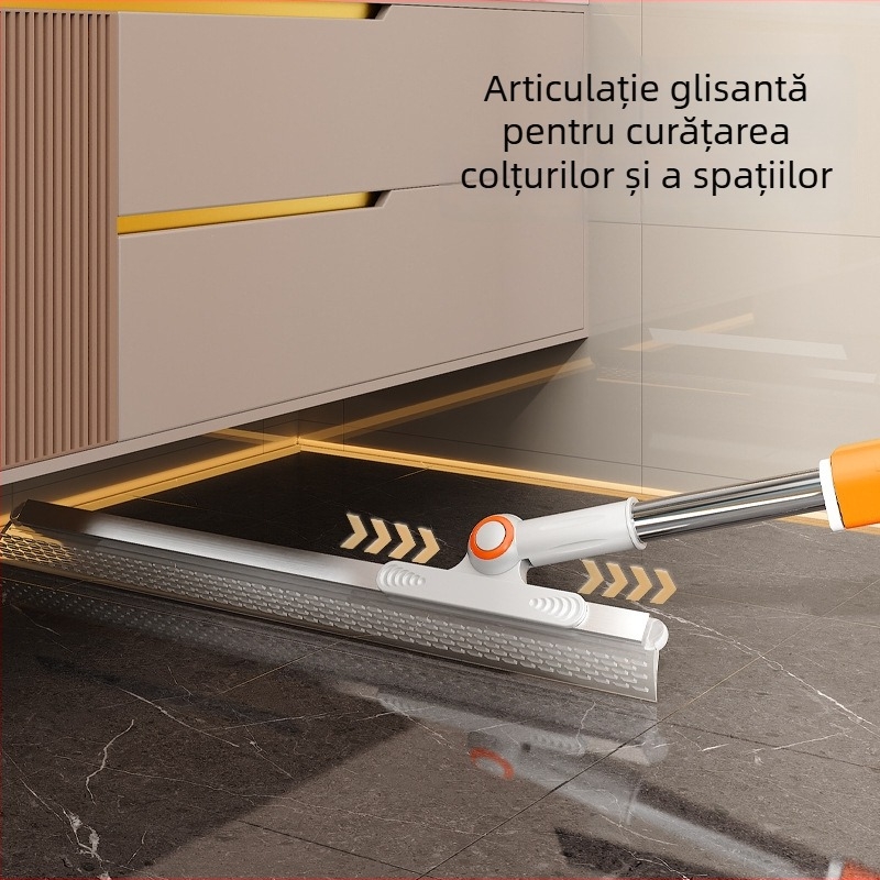 Noul scraper din silicon pentru podea, destinat băii, podele din sticlă, elimină părul și apa, mătură magică