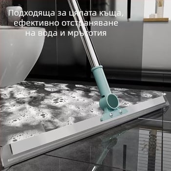 Racletă retractabilă din silicon pentru baie – pentru păr, sticlă și toaletă