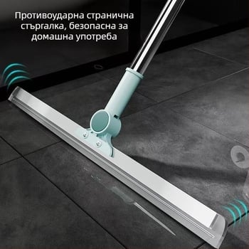 Racletă retractabilă din silicon pentru baie – pentru păr, sticlă și toaletă