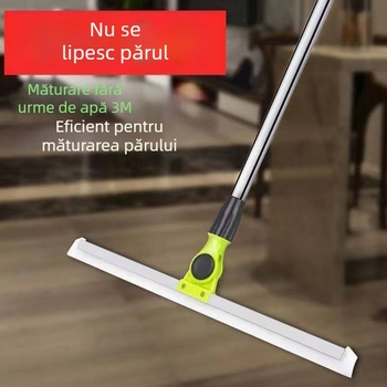 Mătură magică cu ștergător de apă pentru baie, instrument de îndepărtare a părului, curățare podea casnică