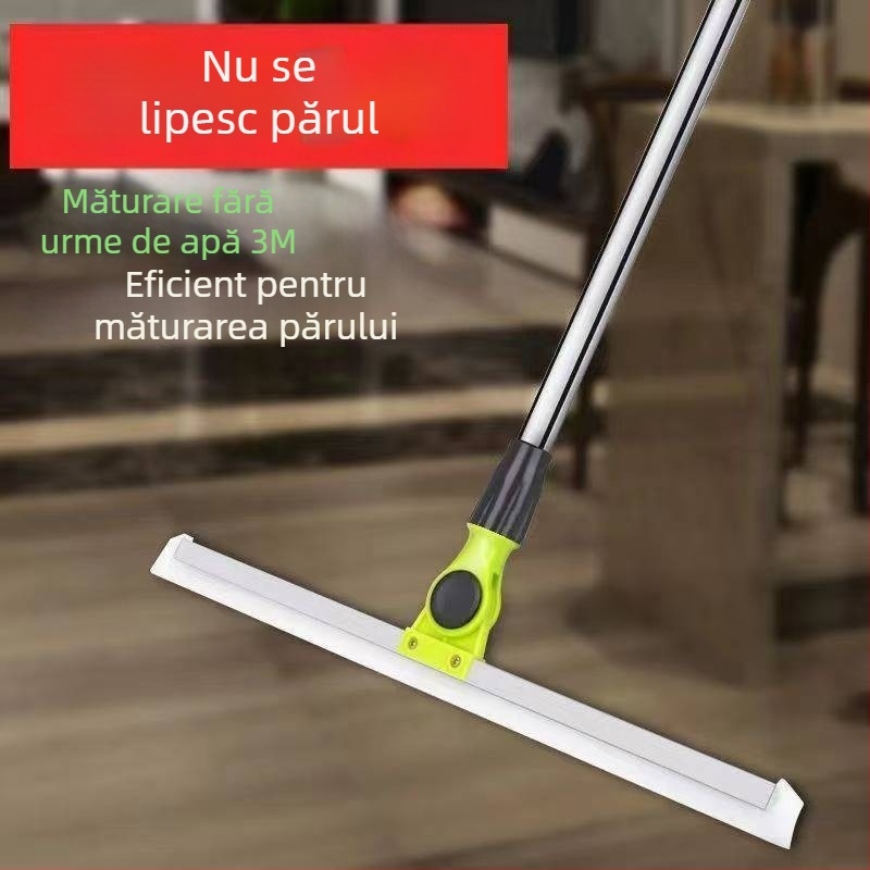 Mătură magică cu ștergător de apă pentru baie, instrument de îndepărtare a părului, curățare podea casnică