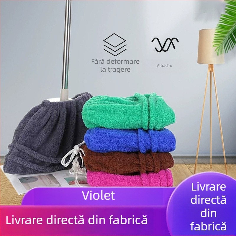 Husă de mătură din microfibră, cu strat gros, absorbantă la apă, curățenie pentru uz casnic
