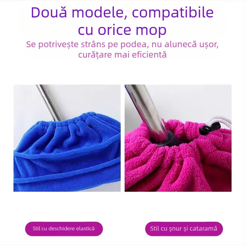 Husă de mătură din microfibră, cu strat gros, absorbantă la apă, curățenie pentru uz casnic
