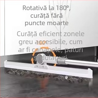 Mătură din silicon cu racletă pentru podea și ștergător de apă – unealtă de curățare duală