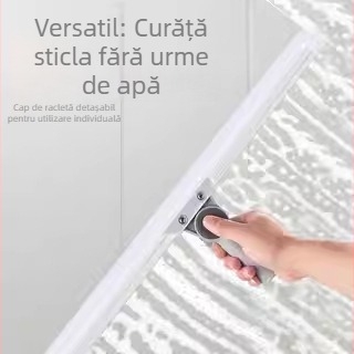 Mătură din silicon cu racletă pentru podea și ștergător de apă – unealtă de curățare duală