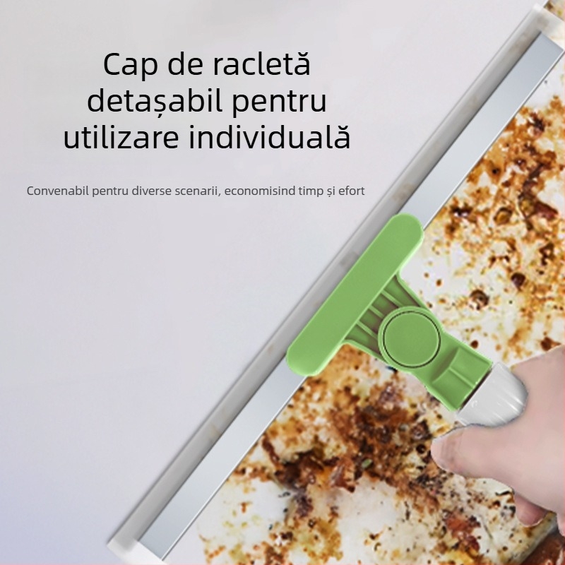 Mătură din silicon cu racletă pentru apă, uz casnic, mătură magică pentru baie, curățare și eliminare a apei, nu se lipește de păr