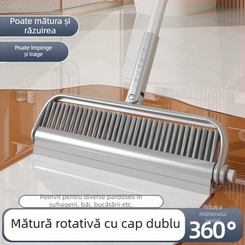 Perie de curățare cu două capete pentru casă și baie — multifuncțională, pentru podea, mătură și îndepărtarea apei