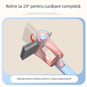 Perie de curățare cu două capete pentru casă și baie — multifuncțională, pentru podea, mătură și îndepărtarea apei