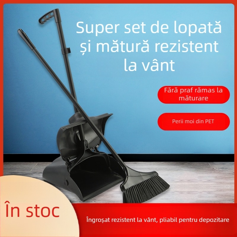Chaobao set mătură și făraș pentru restaurante – peri moi din plastic