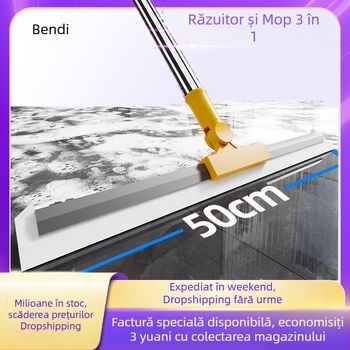 Ștergător din cauciuc moale pentru baie și sticlă – curățare multifuncțională pentru apă și păr