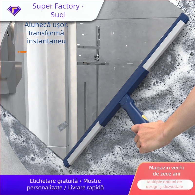 Unealtă de curățare multifuncțională: mătură magică, răzuitor pentru apă, mop, răzuitor pentru podea, perie pentru toaletă și baie, instrument de curățare a podelei