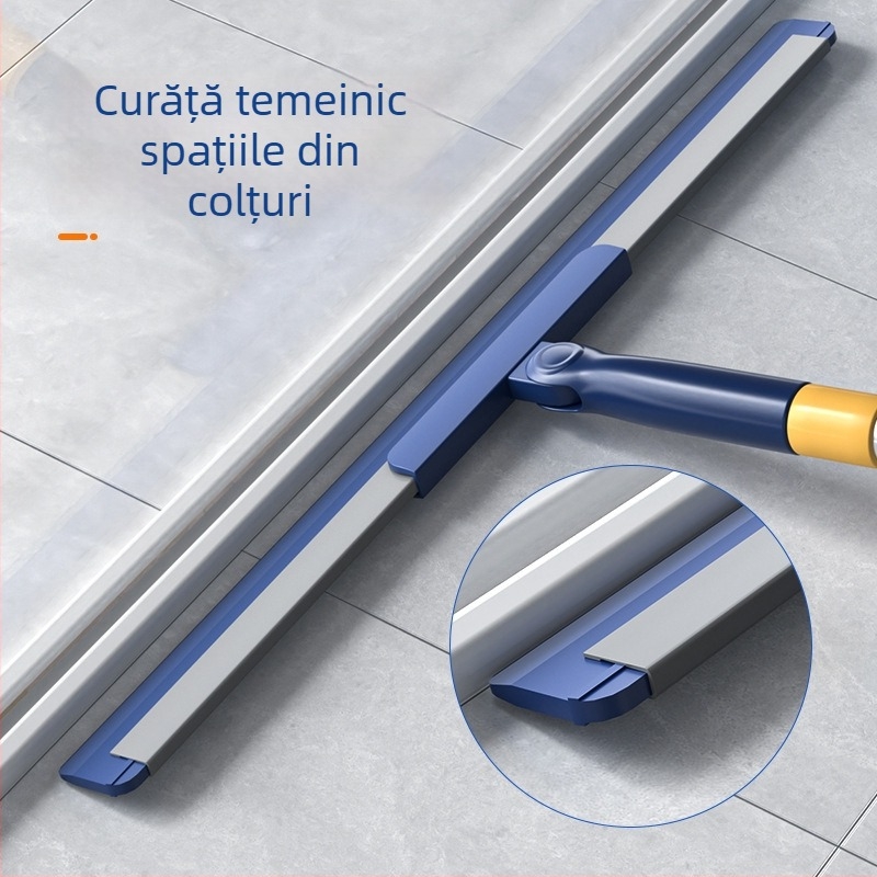 Unealtă de curățare multifuncțională: mătură magică, răzuitor pentru apă, mop, răzuitor pentru podea, perie pentru toaletă și baie, instrument de curățare a podelei