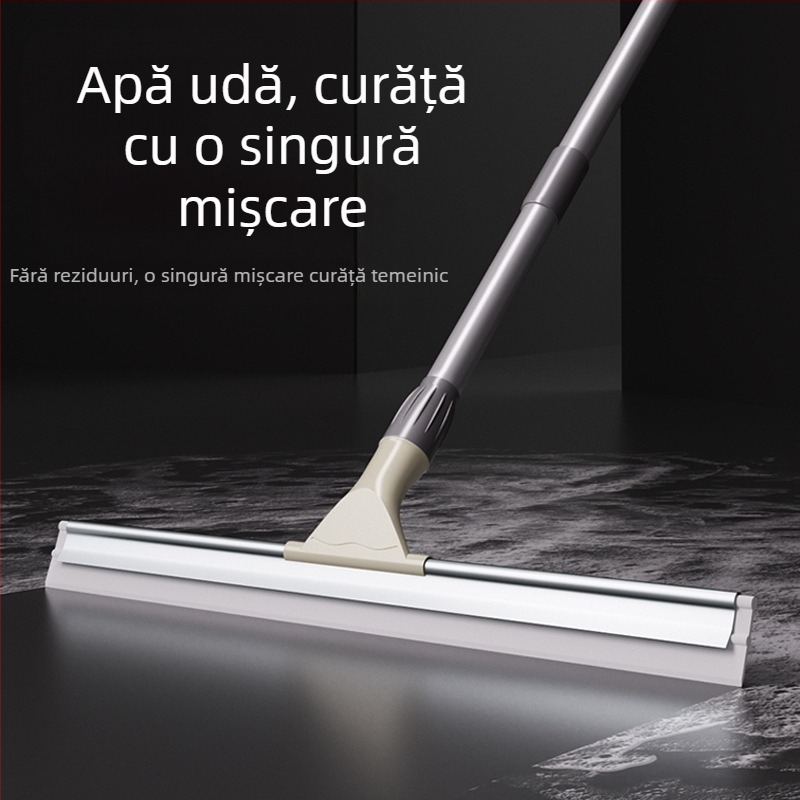 Racletă pentru podea, mătură și ștergător cu braț telescopic