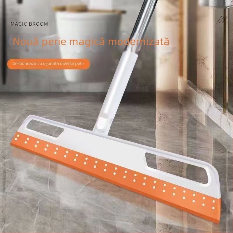 Mop magic din silicon pentru casă — curățare baie și sticlă, absorbant de apă